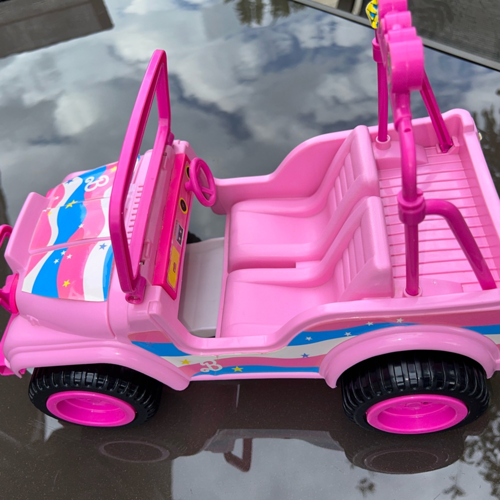 90s Pink Barbie Jeep - Picture 9 of 13